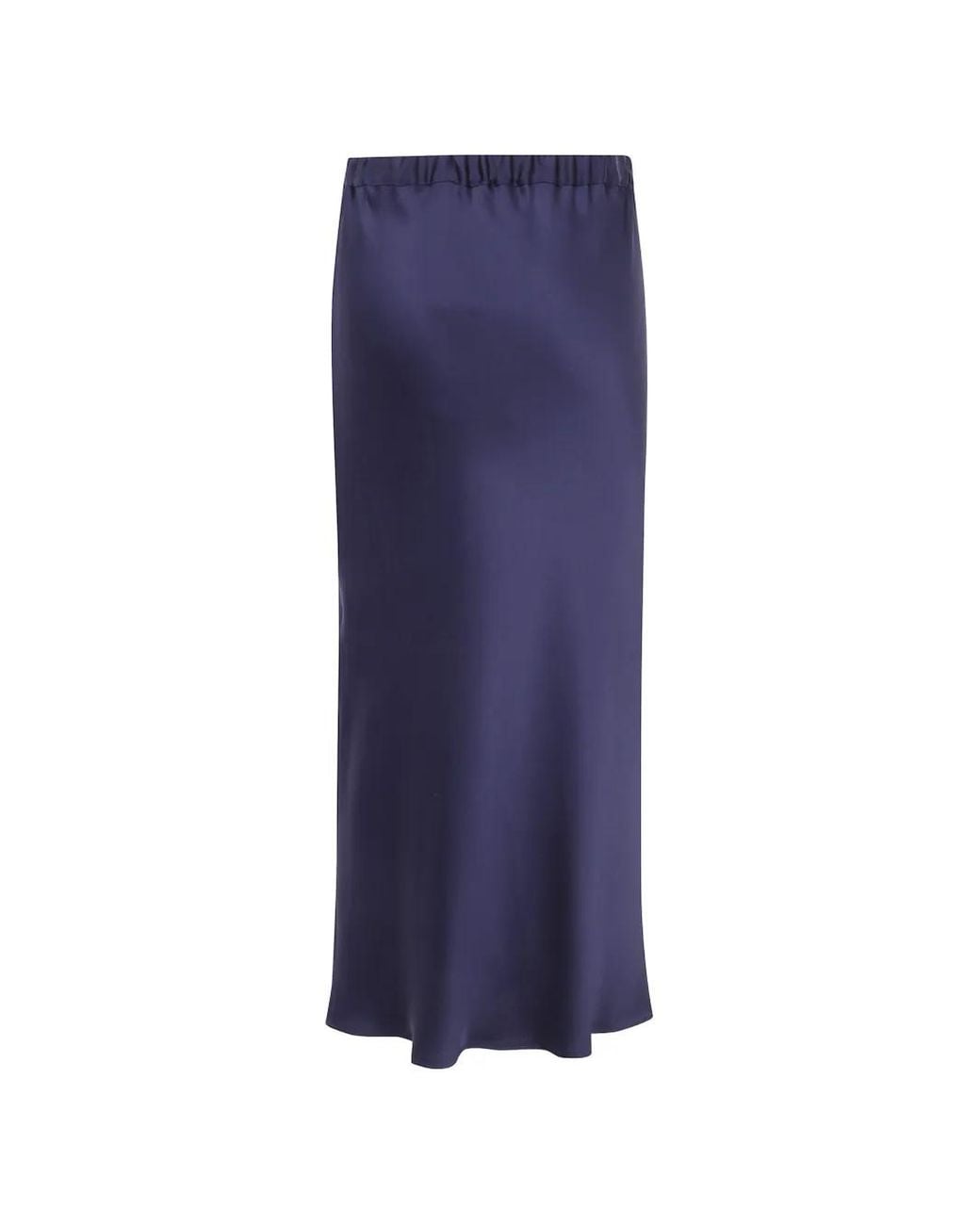Antonelli Blue Satin-Finish Elasticated-Waist Skirt