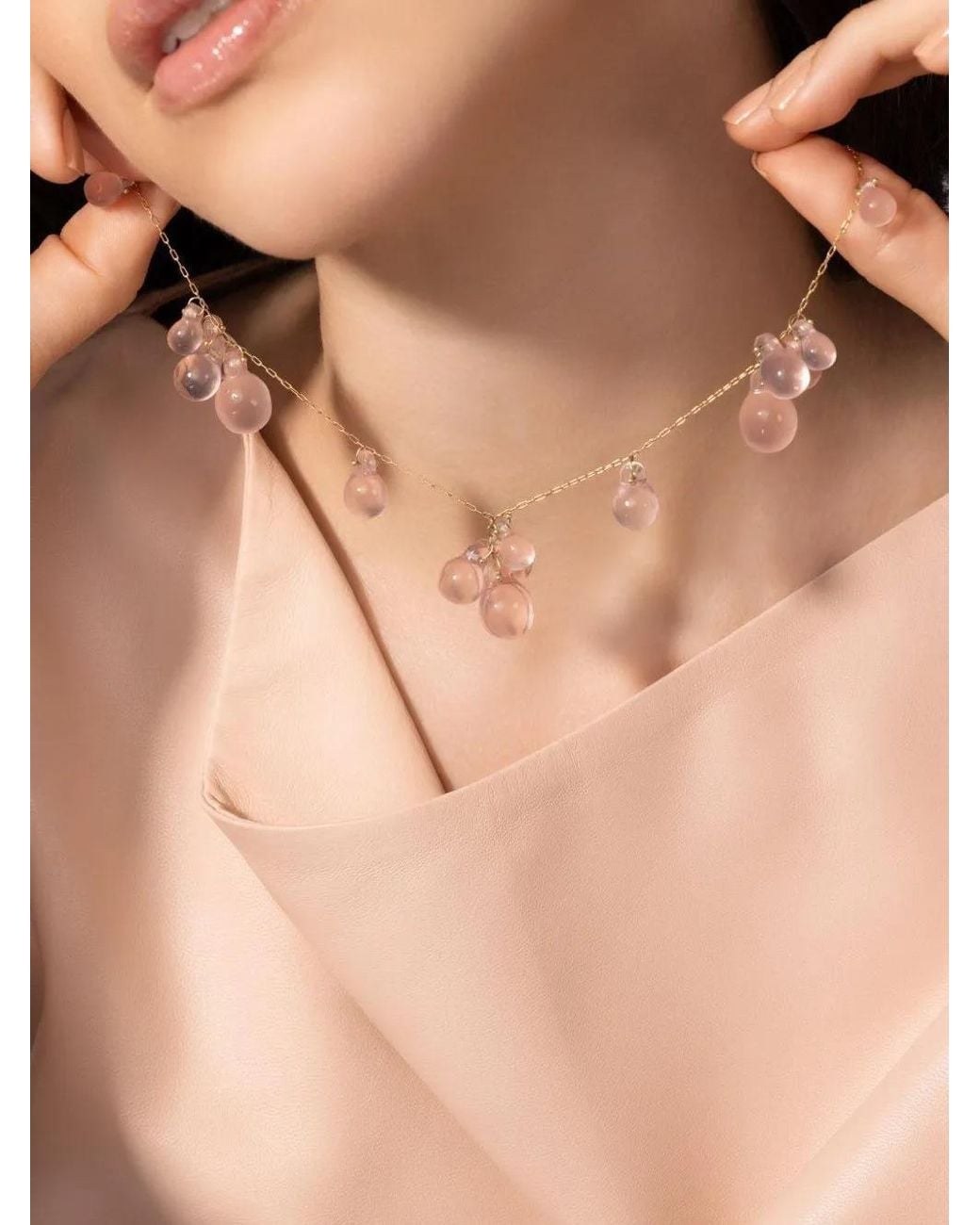 Ten Thousand Things Pink 18K Bubble Necklaces
