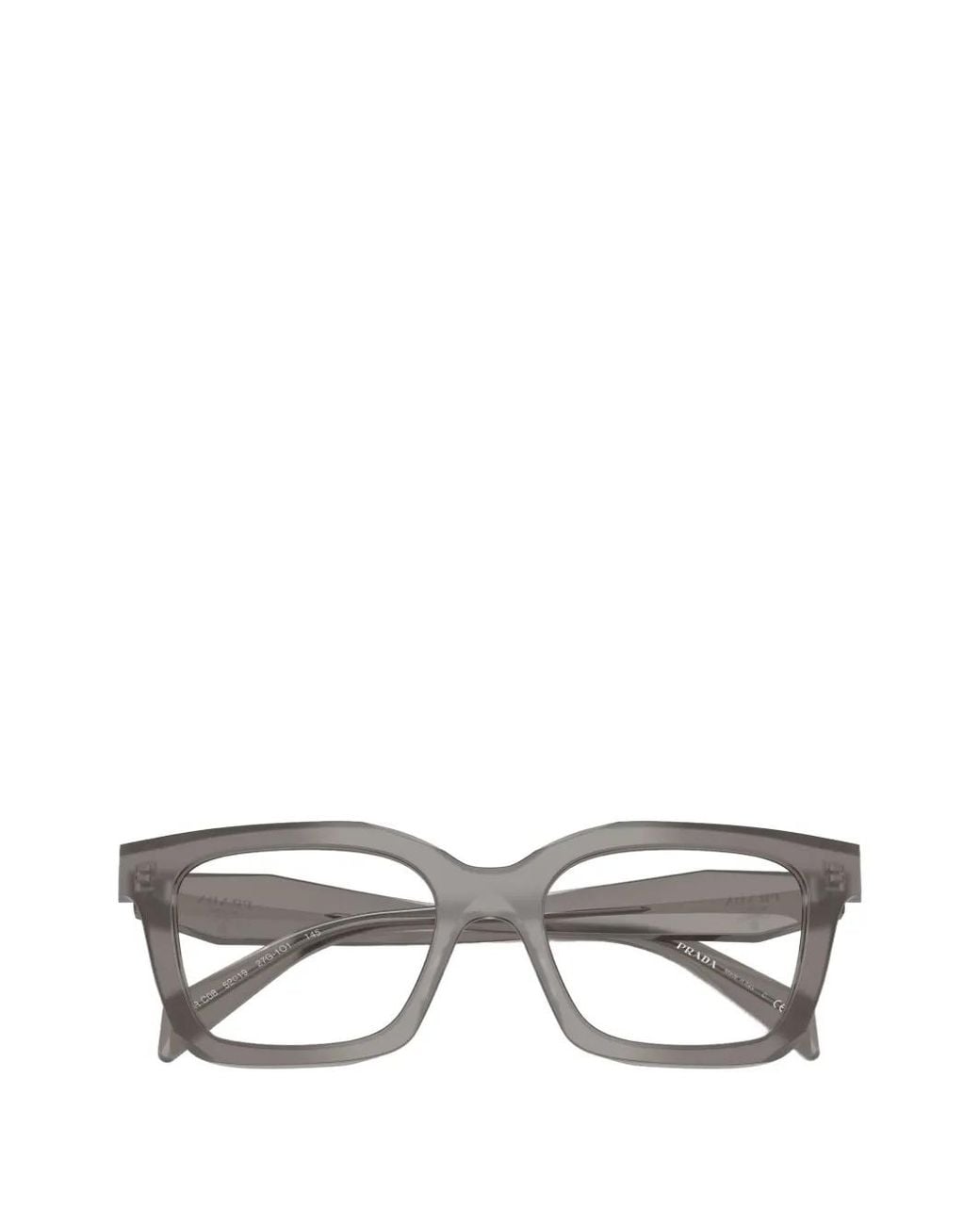 Prada White Square-Frame Glasses