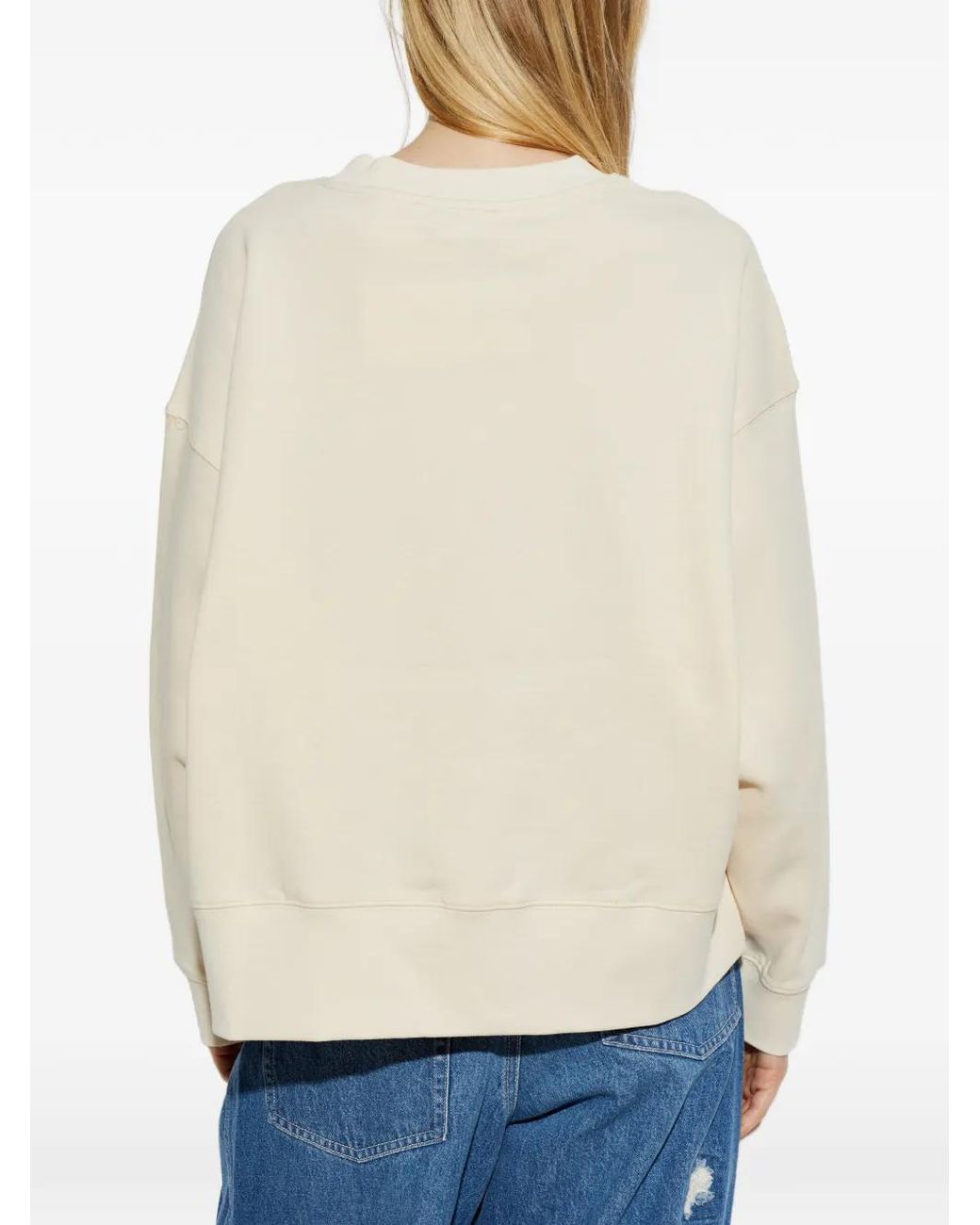 Munthe White Nakoa Cotton Sweatshirt