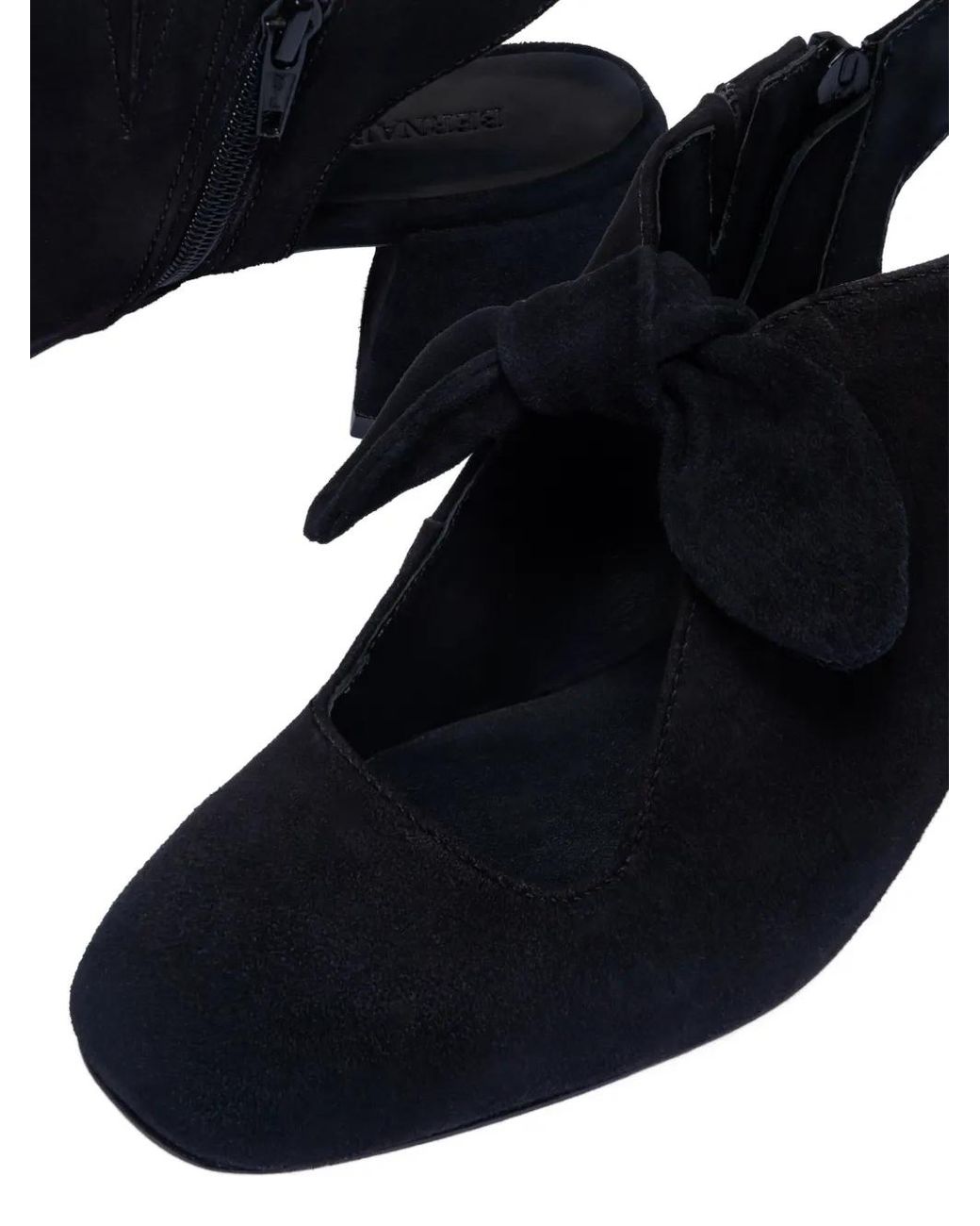 Bernardo Black Angelina Bow-Detail Slingback Pumps