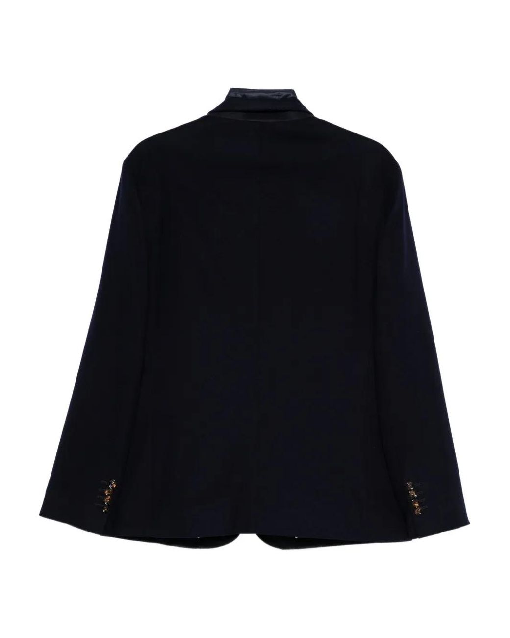 KIRED Blue Button-Fastening Detachable-Collar Jacket for men