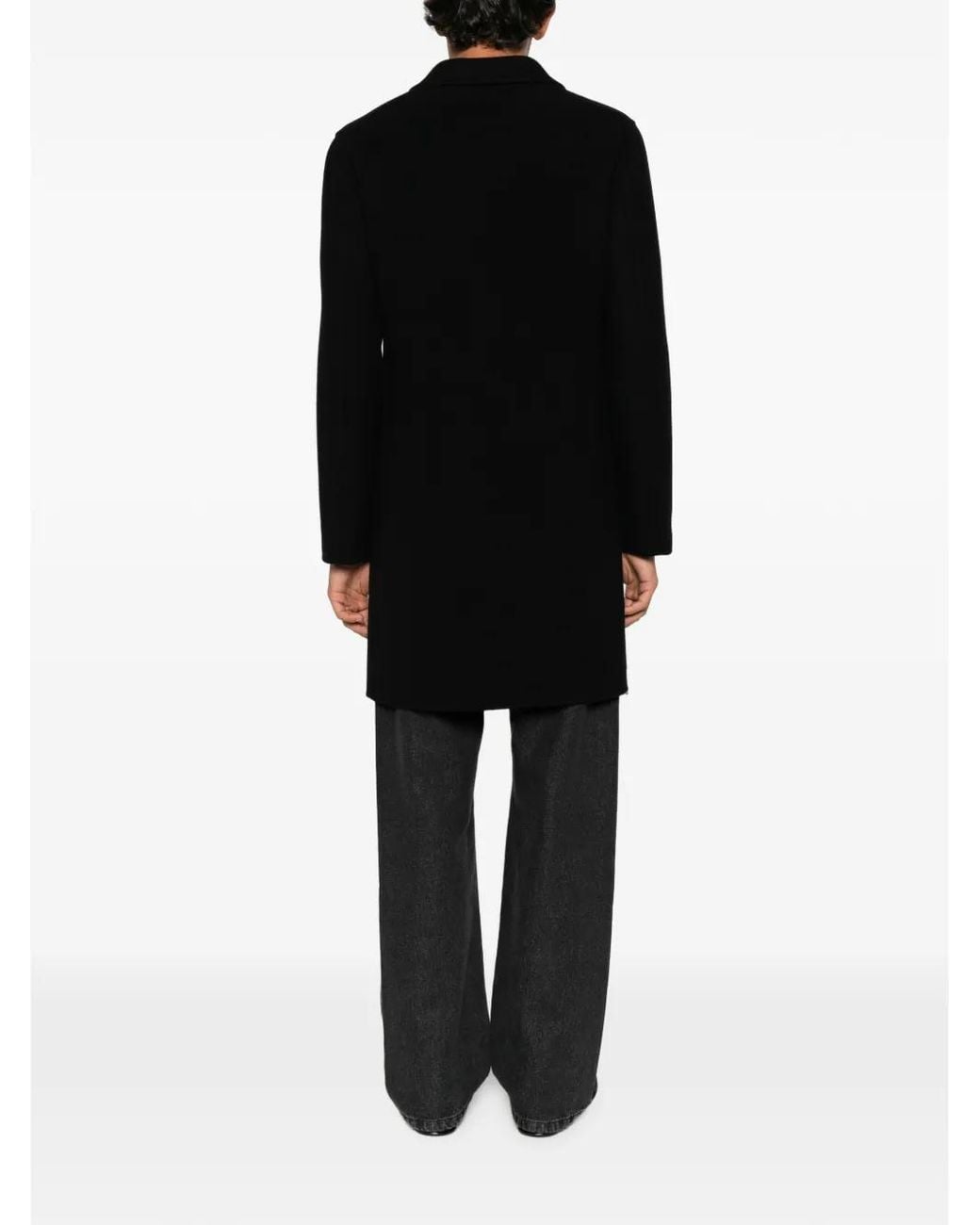 The Row Black Zori Single-Breasted Coat for men