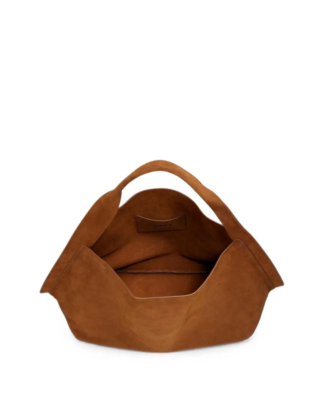Shinola Brown Derby Suede Shoulder Bag