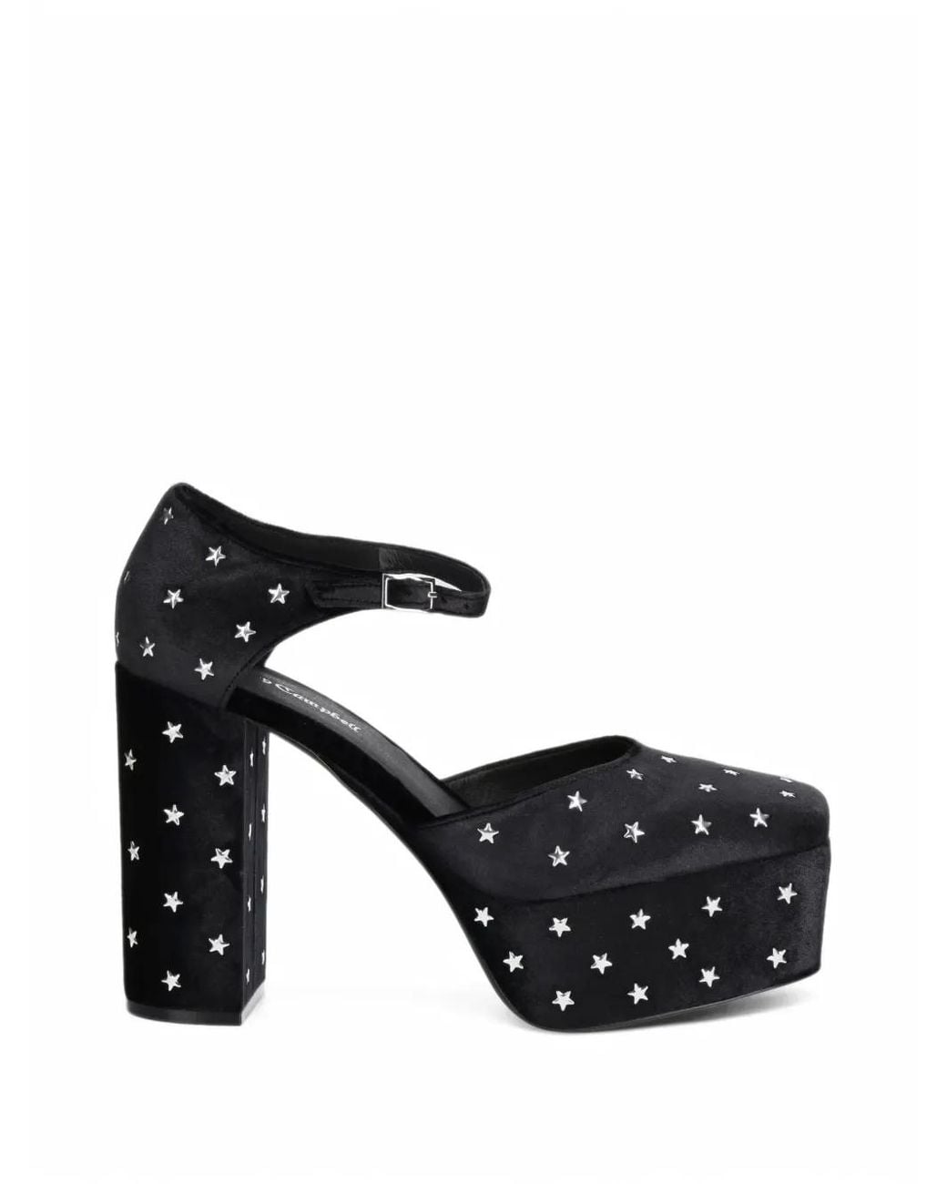 Jeffrey Campbell Black Star-Embellished Platform Pumps