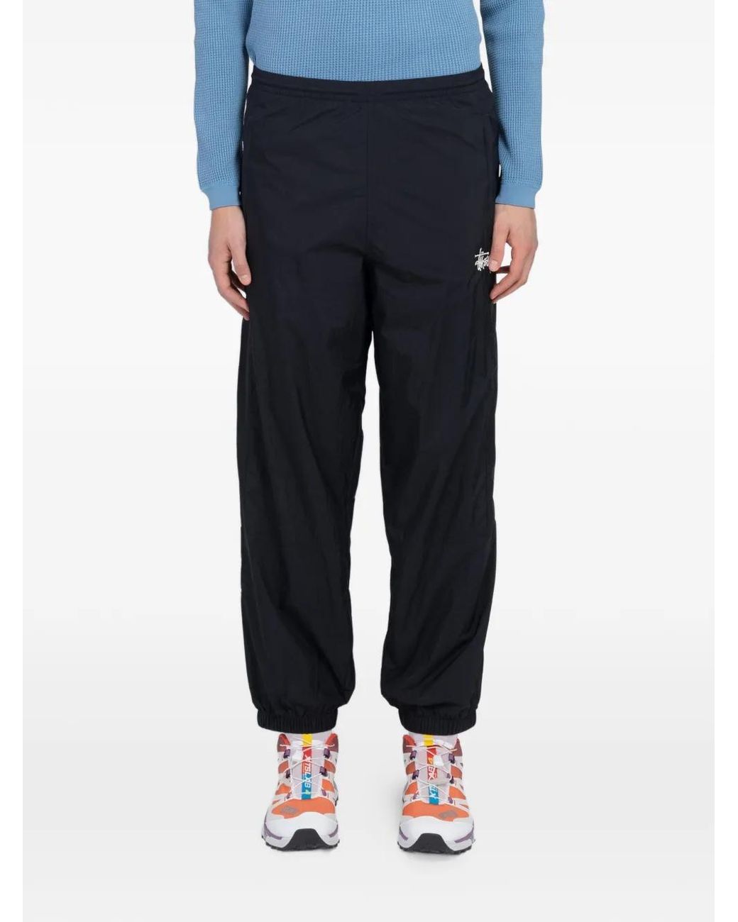 Stussy Blue Logo-Print Track Pants