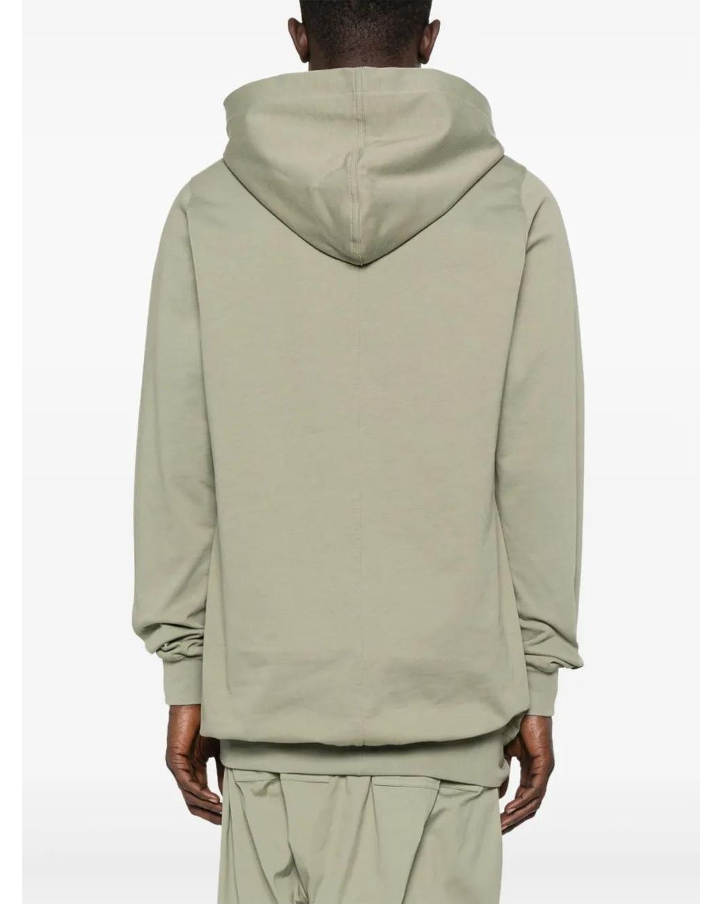 Rick Owens Gray Drawstring Hoodie for men