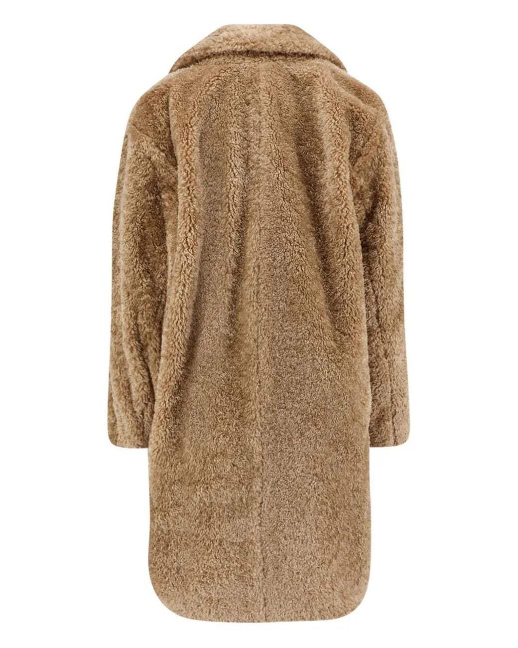 Boss Natural Teddy Coat With Adjustable Collar