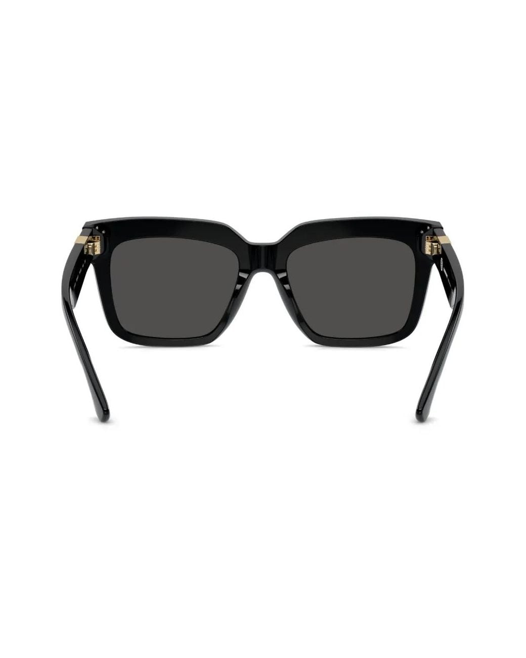 Burberry Black Logo-Plaque Square-Frame Sunglasses
