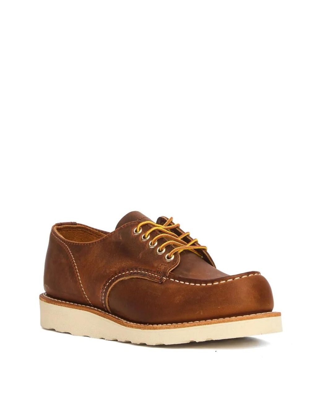 Red Wing Brown Moc-Toe Boat Shoes for men