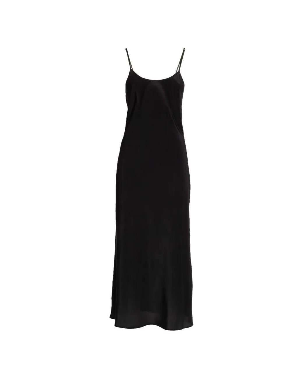 Victoria Beckham Black Cami Midi Dress
