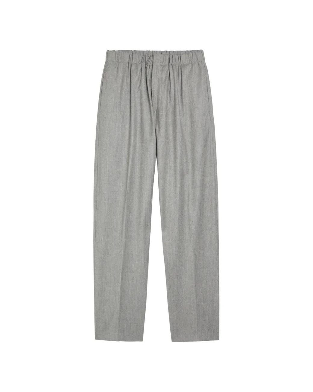 Lardini Gray Elasticated-Waistband Trousers for men