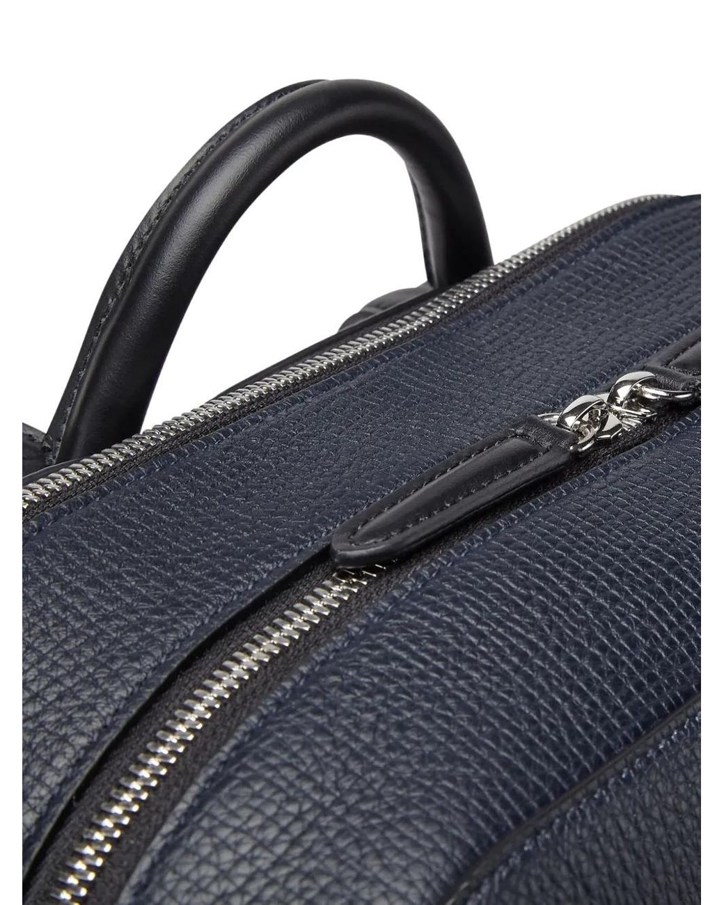 Smythson Blue Rucksack Mit Reißverschluss