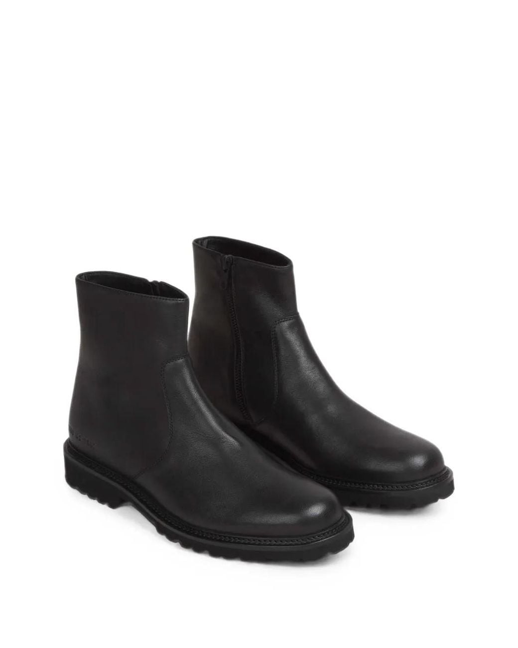 Common Projects Black Zip-Fastening Lug-Sole Boots for men