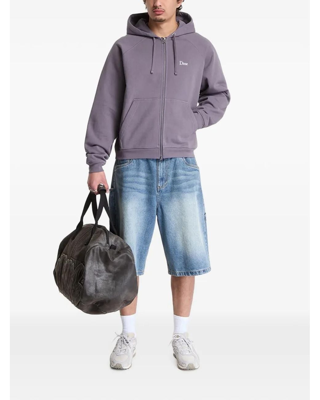 Dime Blue Denim Shorts for men