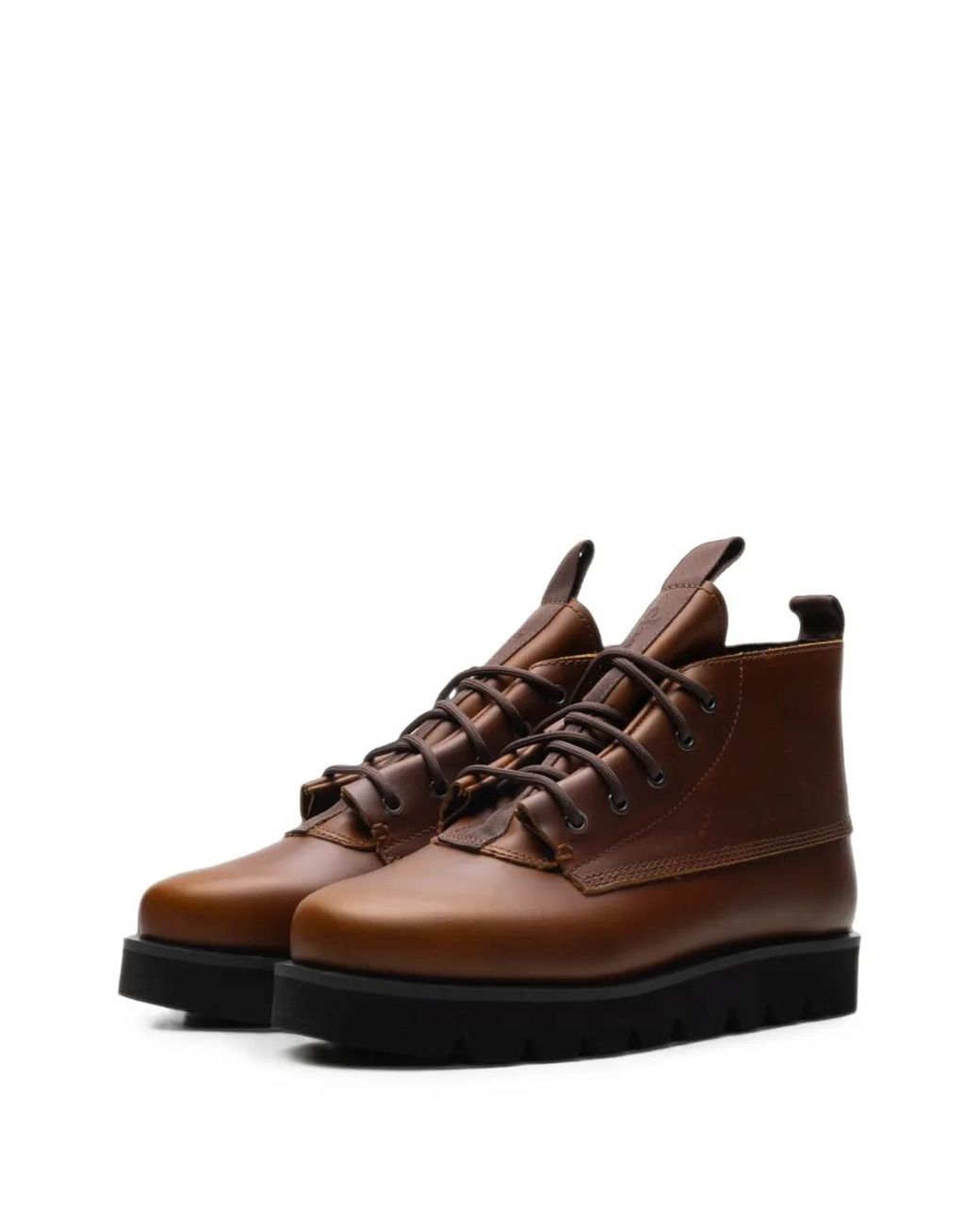 Clear Weather Brown Wampa Duex Mid Sneakers for men