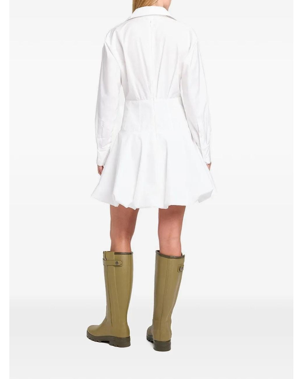 Robe Courte Mila À Manches Longues Twp en coloris White