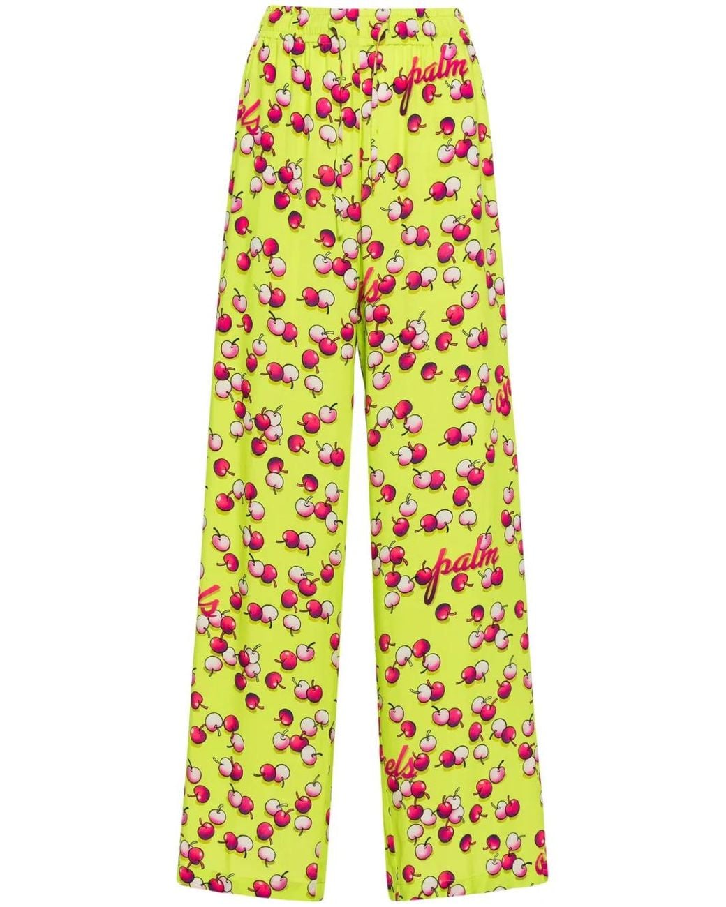 Palm Angels Flared Broek in het Yellow