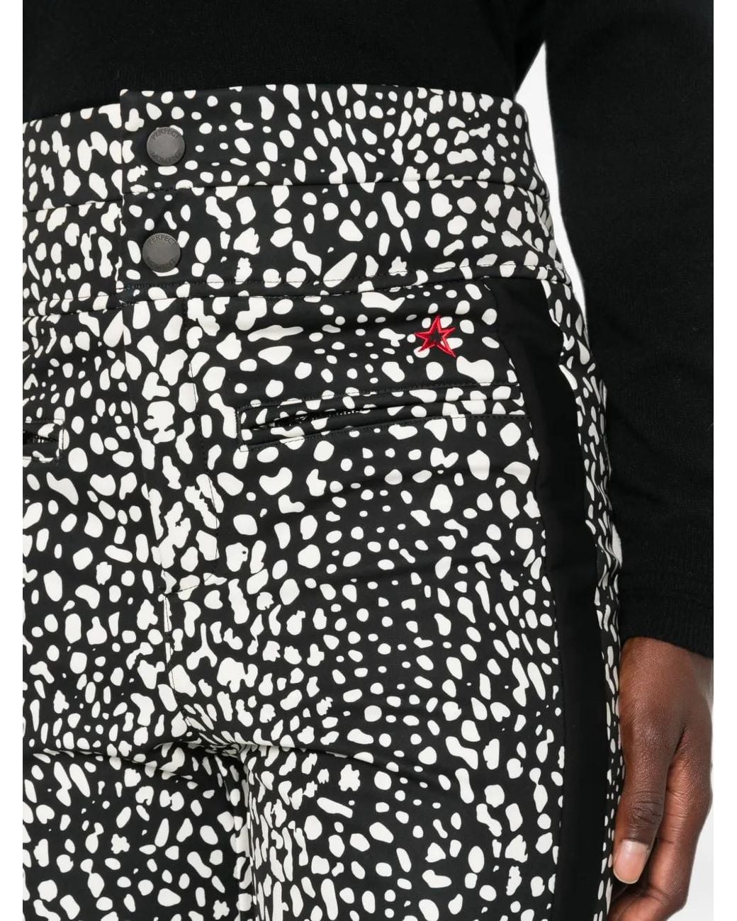 Perfect Moment Gray Aurora Leopard-Print Ski Pants