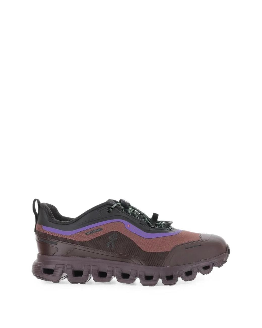On Shoes Purple Cloud 6 Geo Waterproof Sneakers