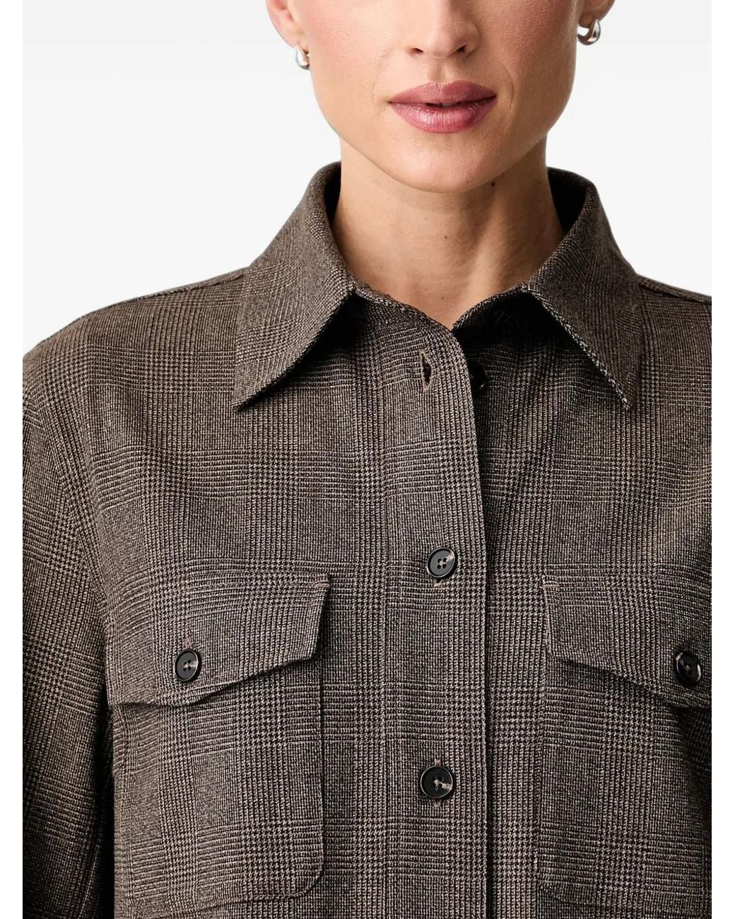 Marc O' Polo Geruit Blouse in het Black
