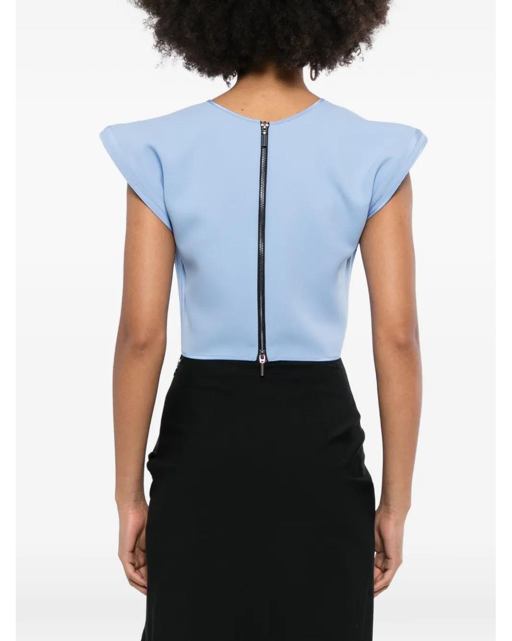 Maticevski Blue Bonded Combat Top