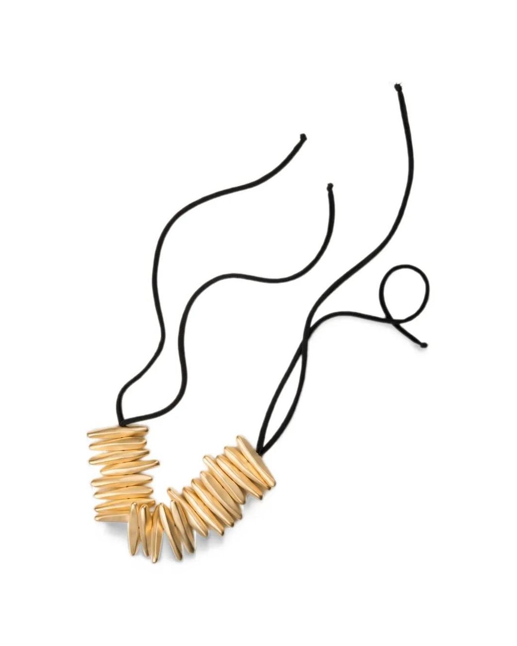 Maria Calderara Metallic Cord Necklace