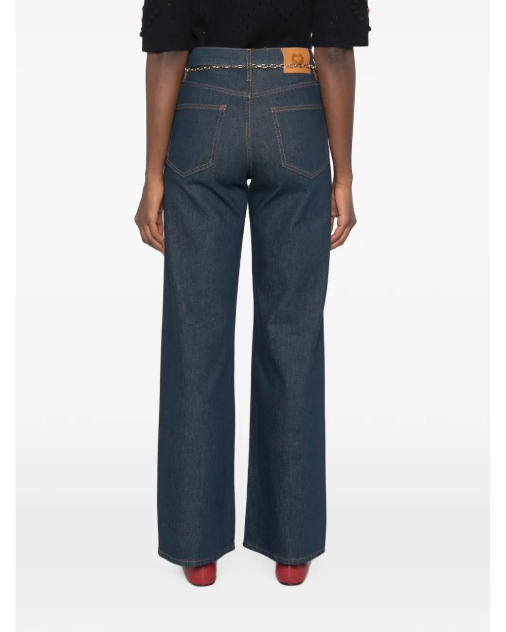 Maje Straight Jeans in het Blue