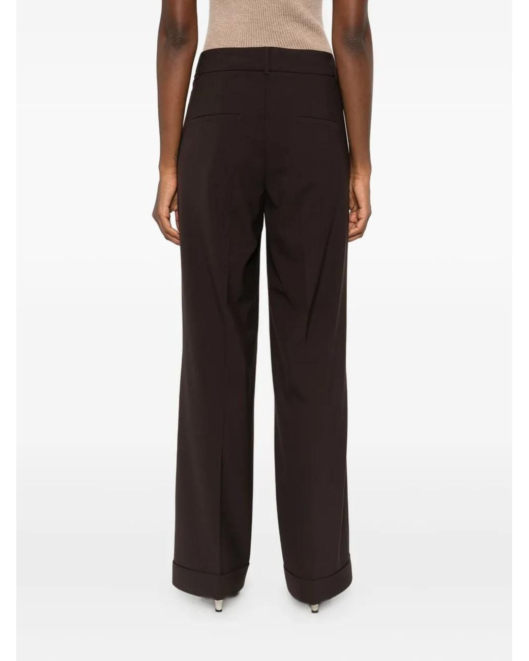 Cambio Brown Weite Hose Mit Umschlag