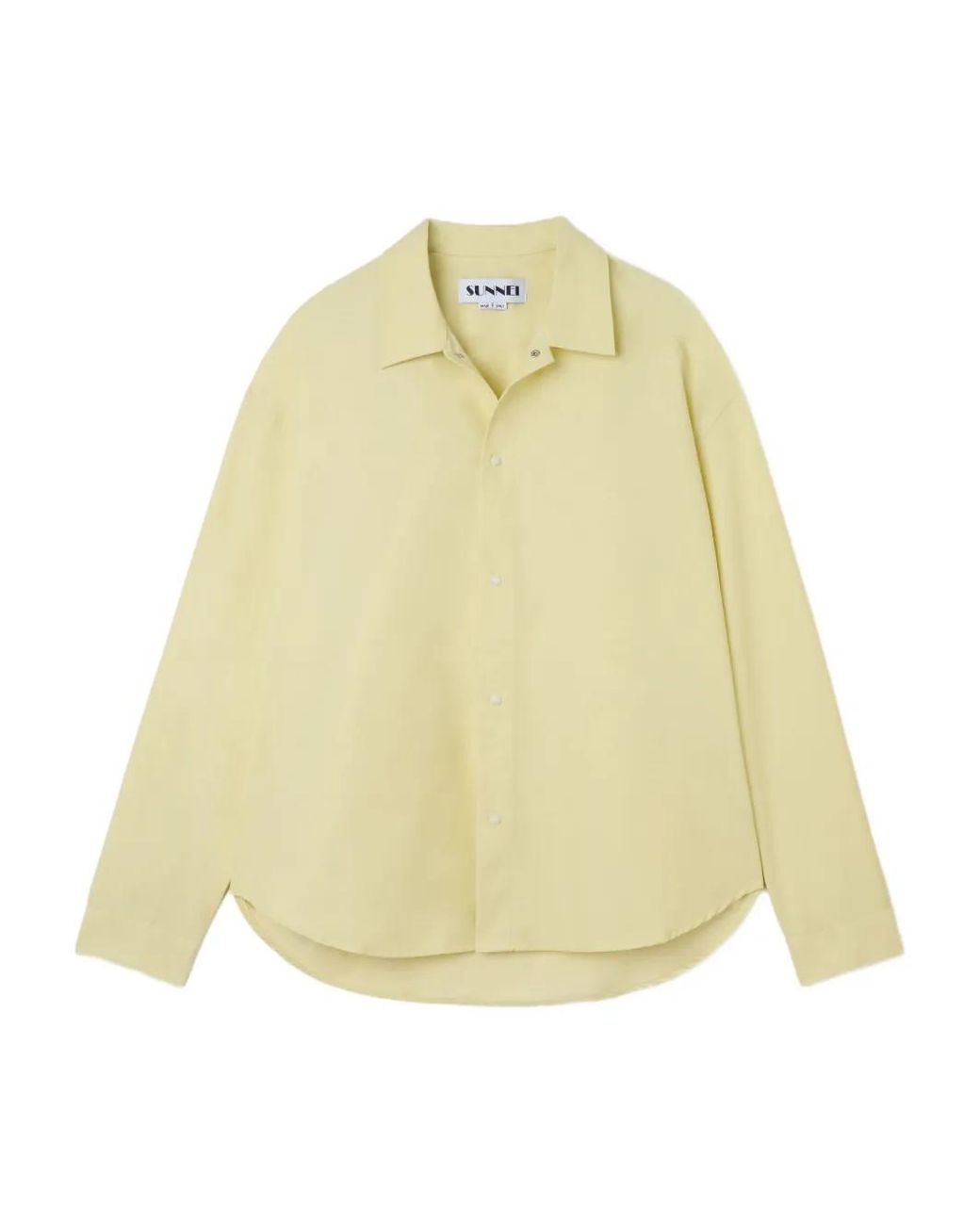 Sunnei Yellow Tonal-Button Overshirt