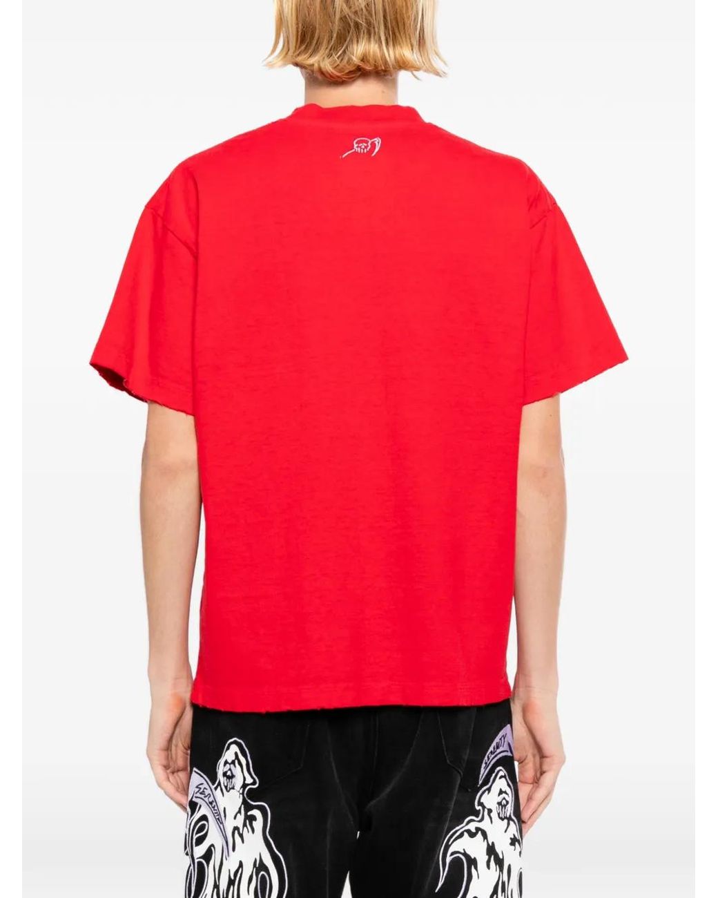 Warren Lotas Red Graphic-Print T-Shirt for men