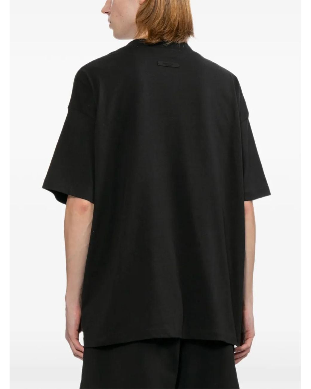 Essentials Black Classic T-Shirt for men