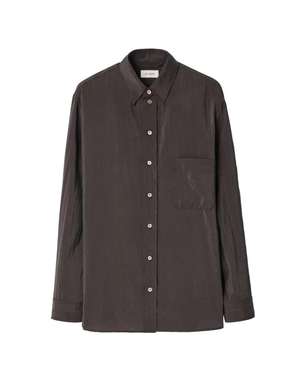Lemaire Brown Straight Shirt