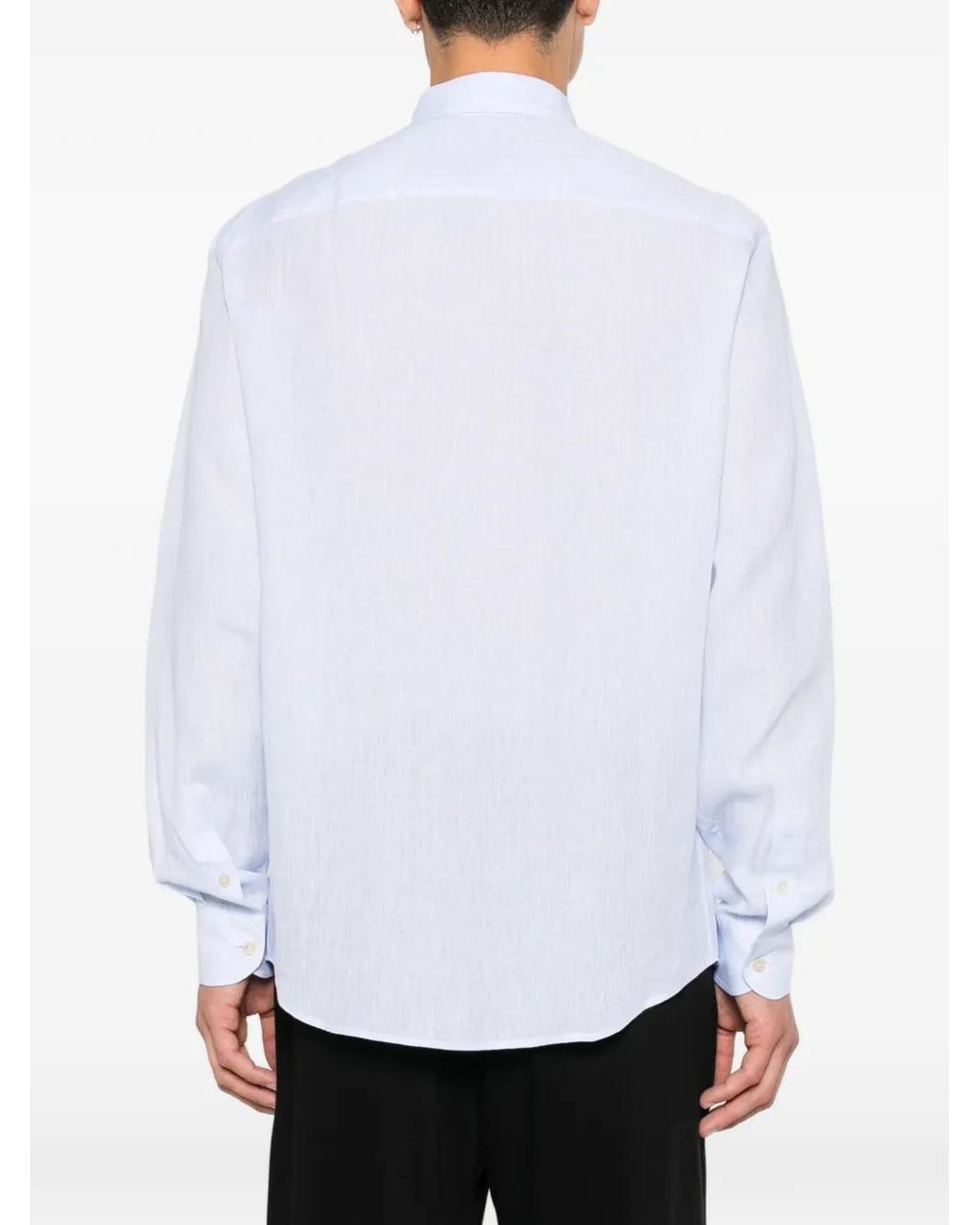 Valentino Garavani White Long-Sleeve Button-Up Shirt for men
