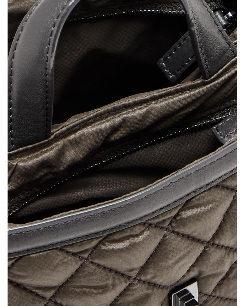 MZ Wallace Black Mini Astor Quilted Tote Bag