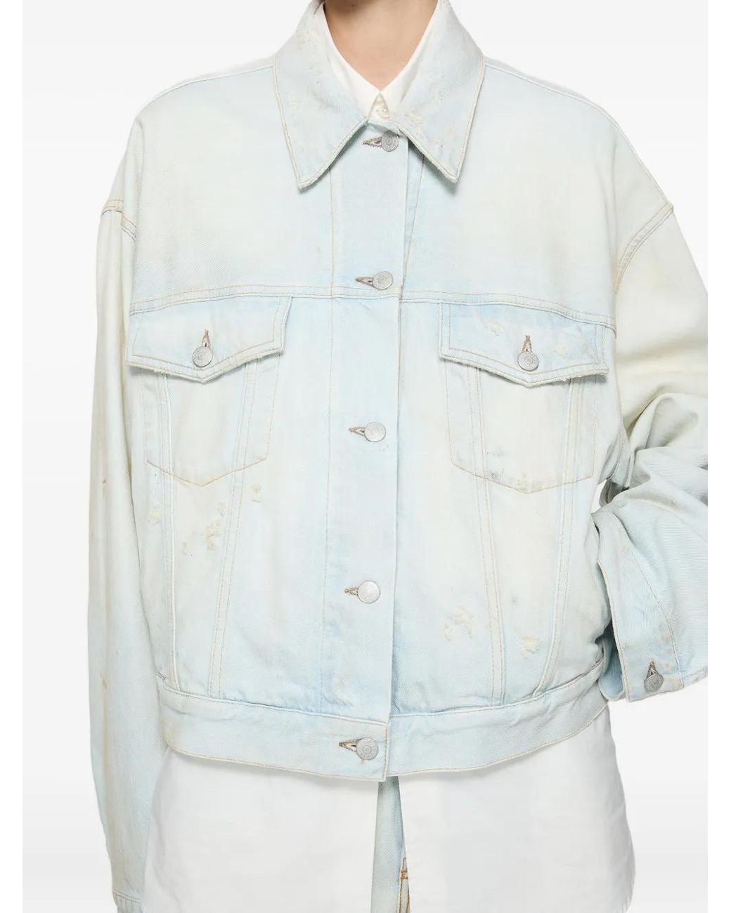 Acne White Denim Jacket