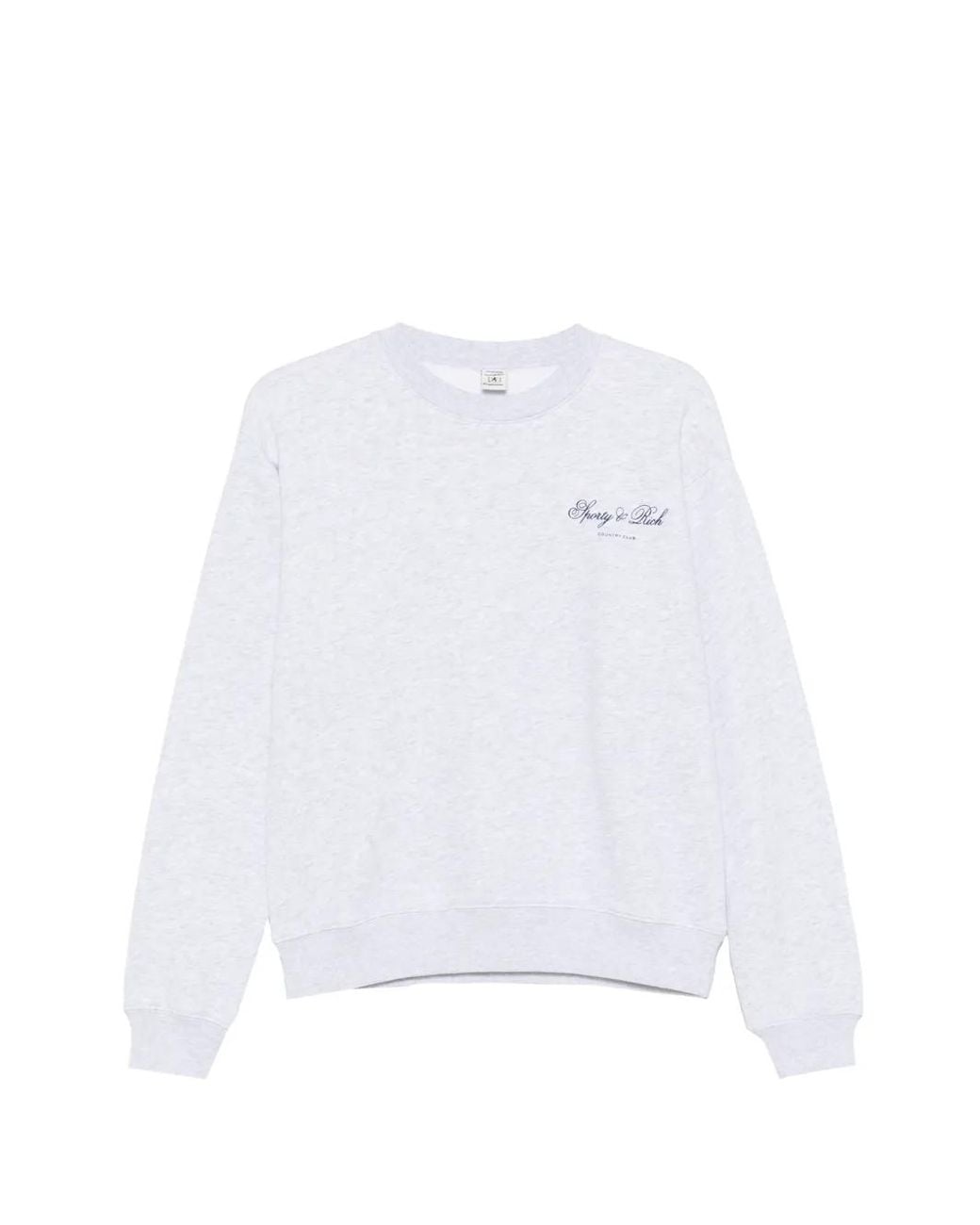 Sporty & Rich White Logo-Print Sweatshirt