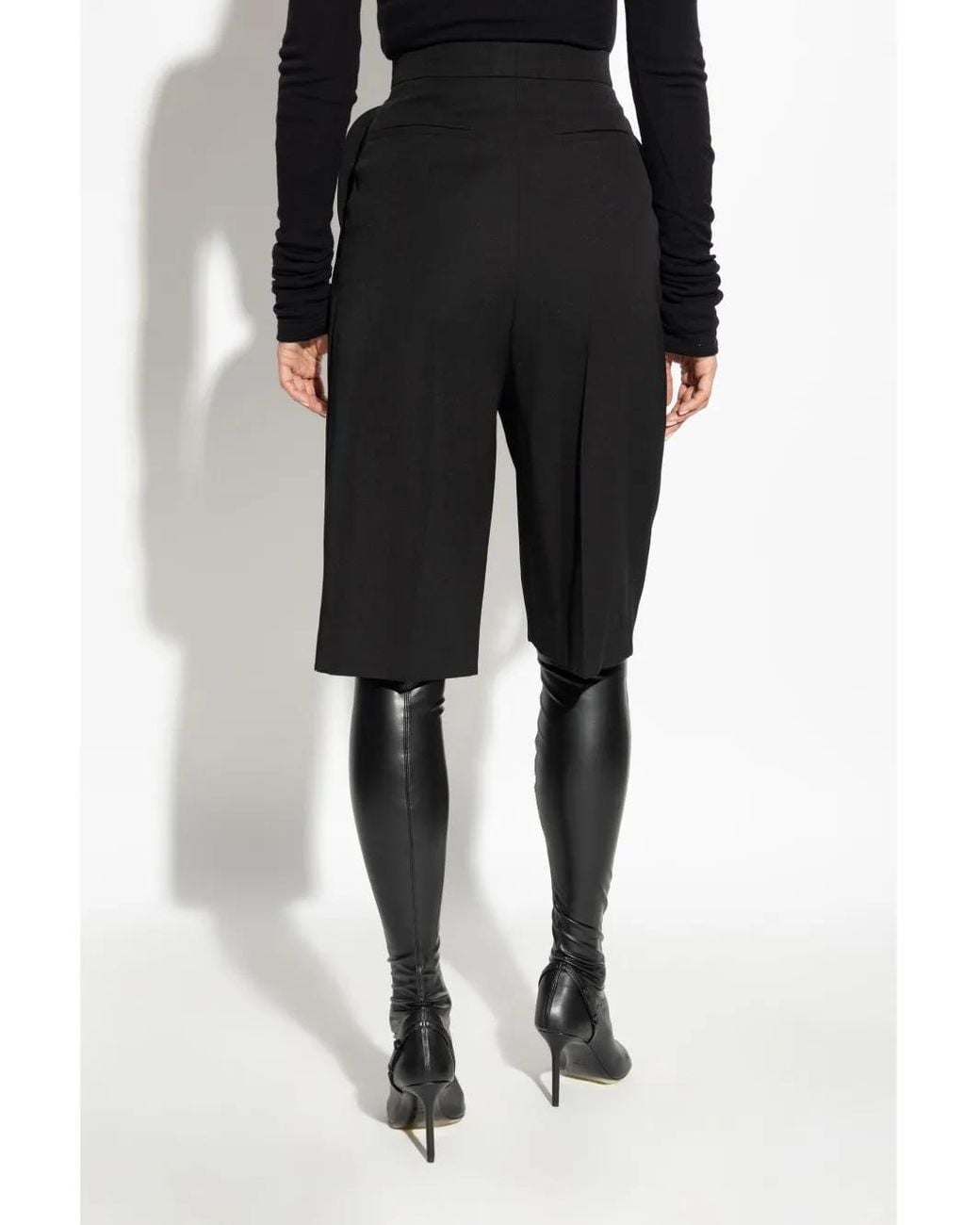 Givenchy Bermuda Shorts Van Wol in het Black