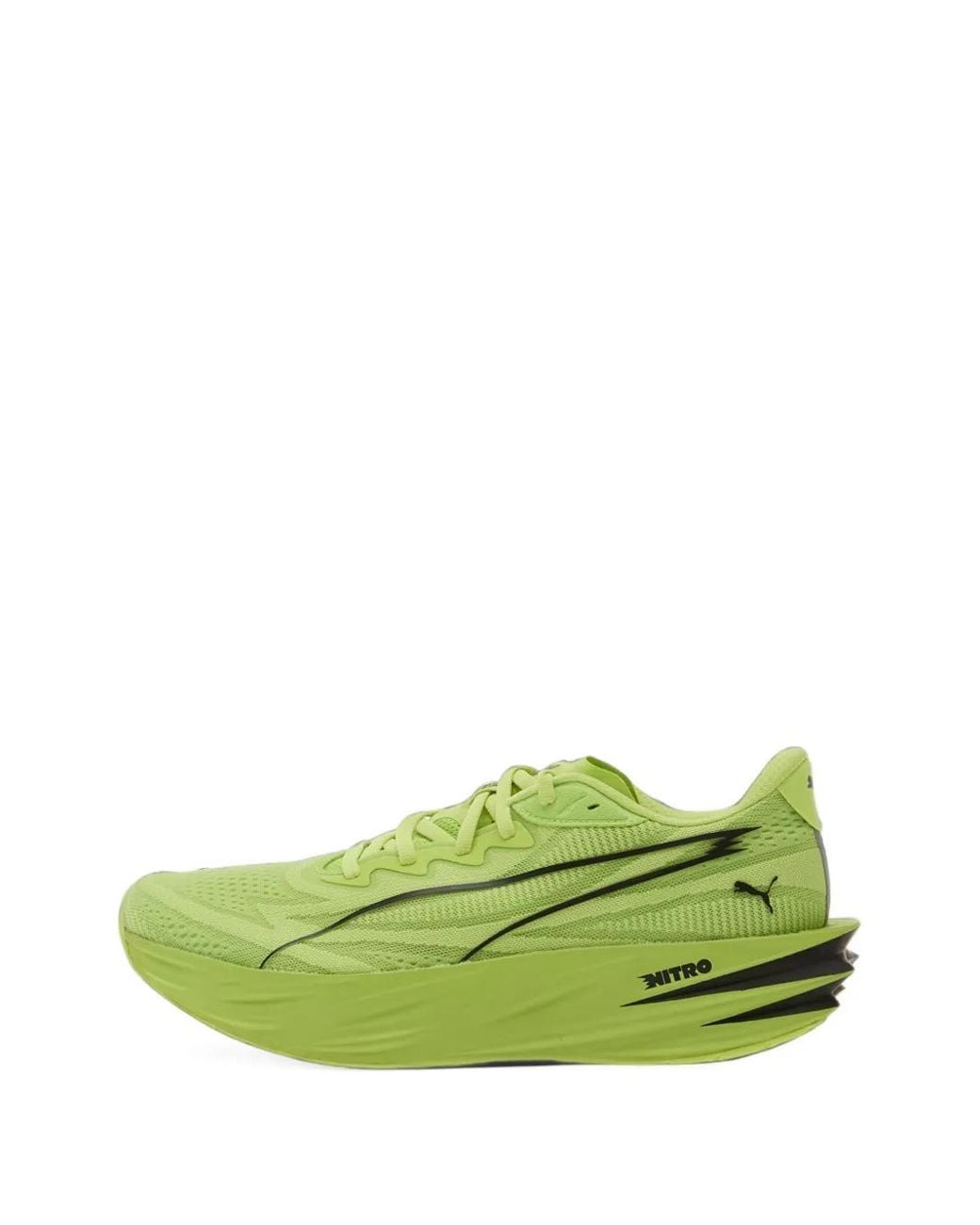 PUMA Green Deviate Pure Nitro Running Shoes for men