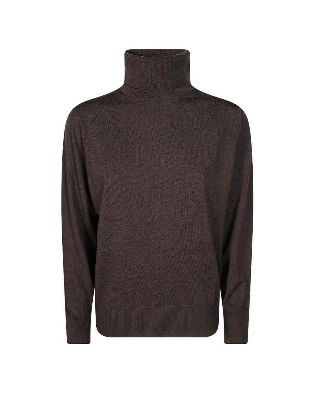 Zanone Black Roll-Neck Knitted Sweater