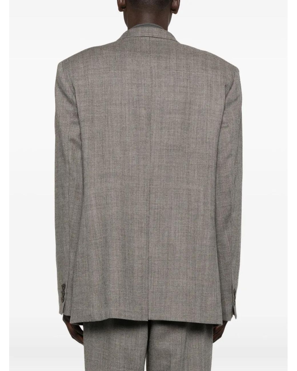 Our Legacy Gray Single-Breasted Wool Blazer for men