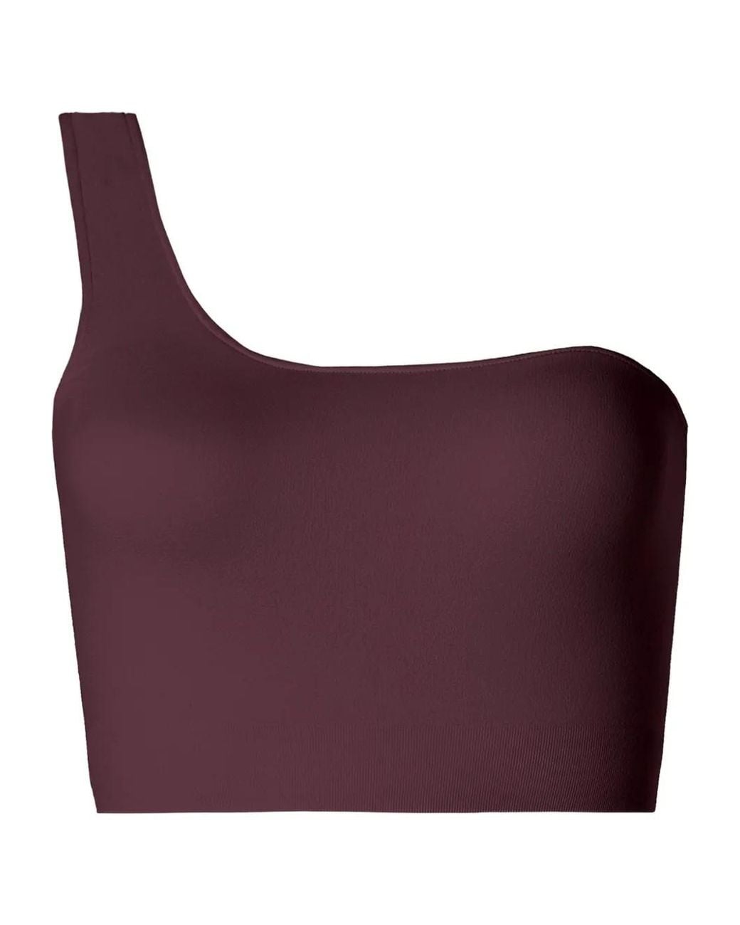 Wolford Purple One-Shoulder Sleeveless Top