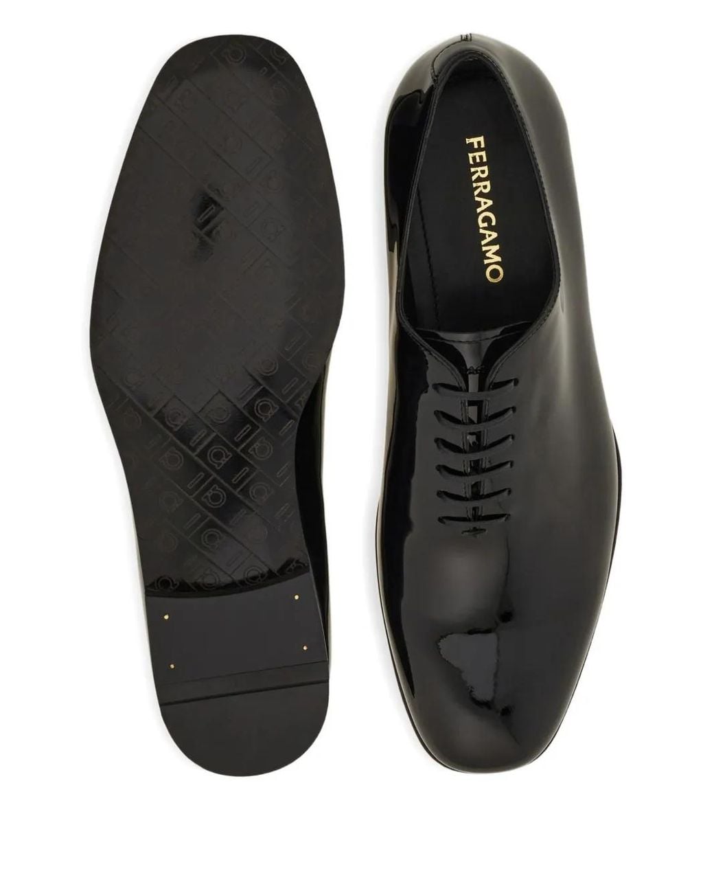 Ferragamo Black Oxford Shoes for men
