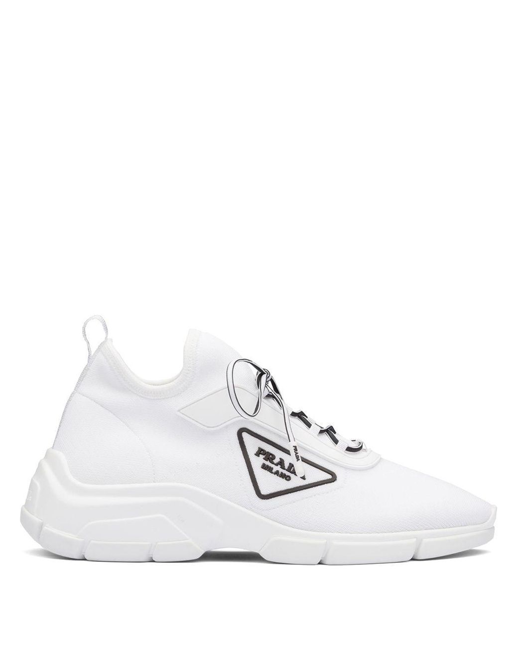 prada stretch knit sneakers