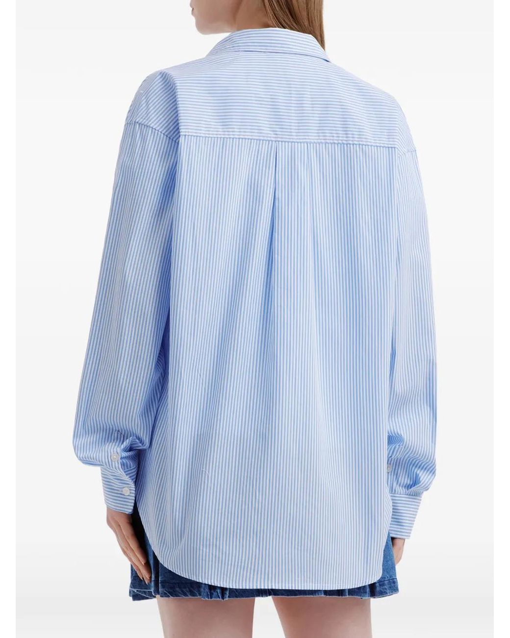 Chocoolate Blue Chemise En Coton À Rayures Et Détail De Poche
