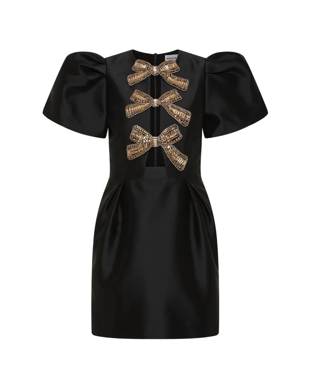 Rebecca Vallance Black Venus Mini Dress