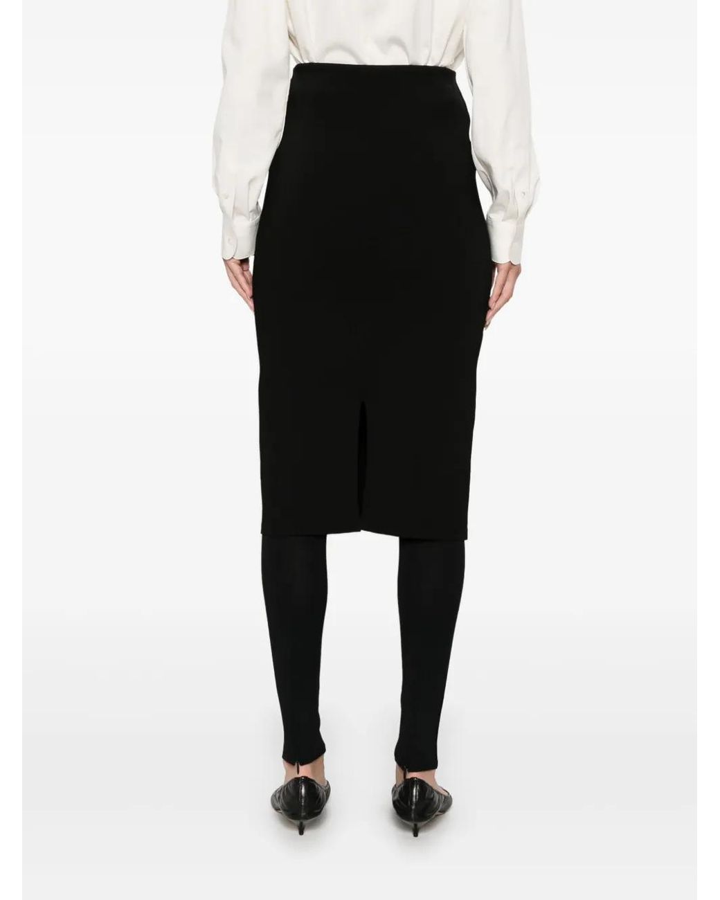 The Row Black Hodette Skirt