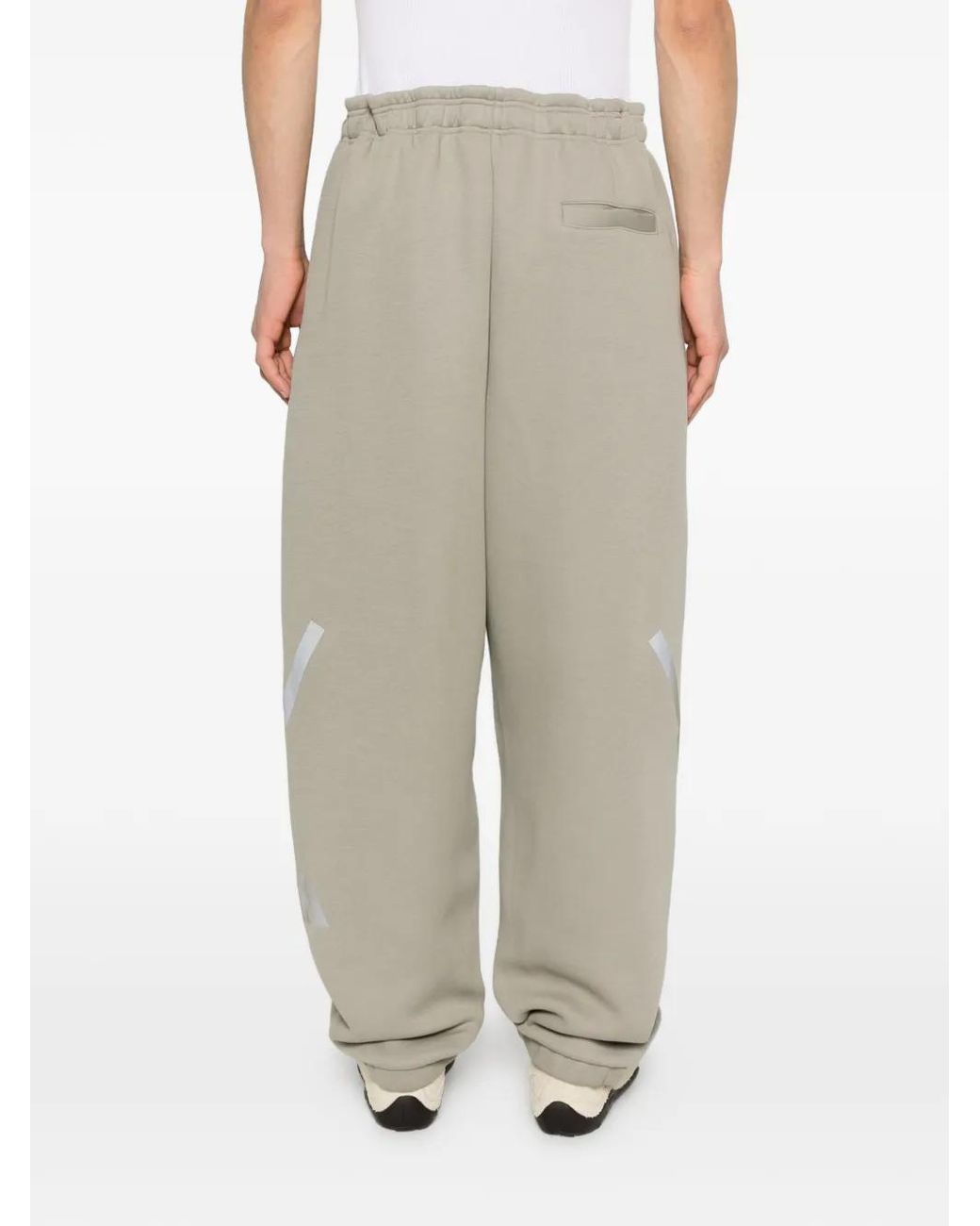 Adidas White Logo-Print Track Pants for men