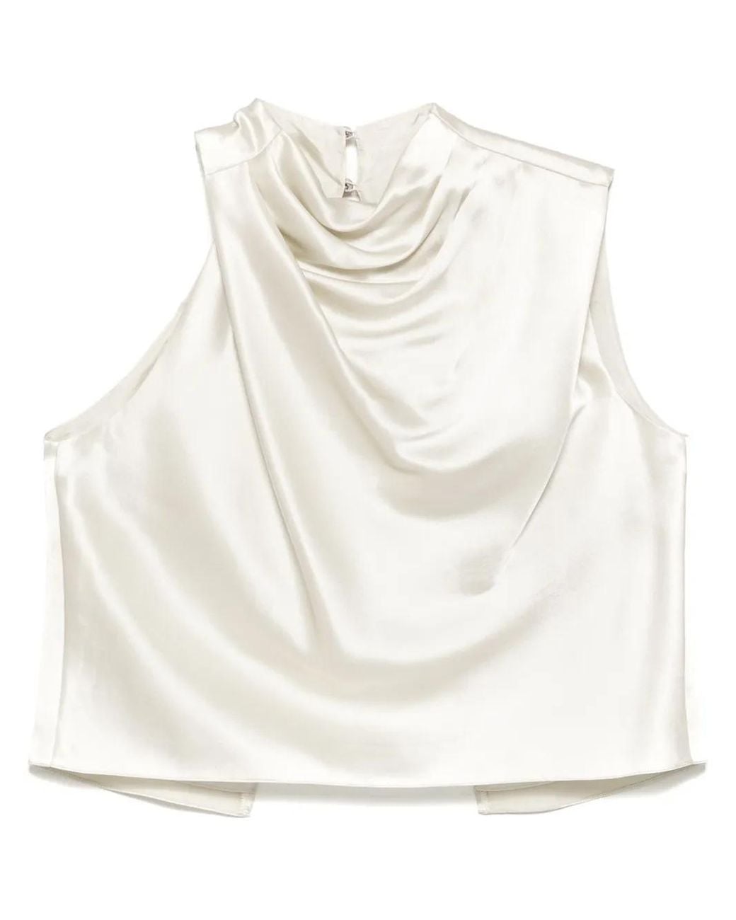 Michelle Mason White Open Back Top