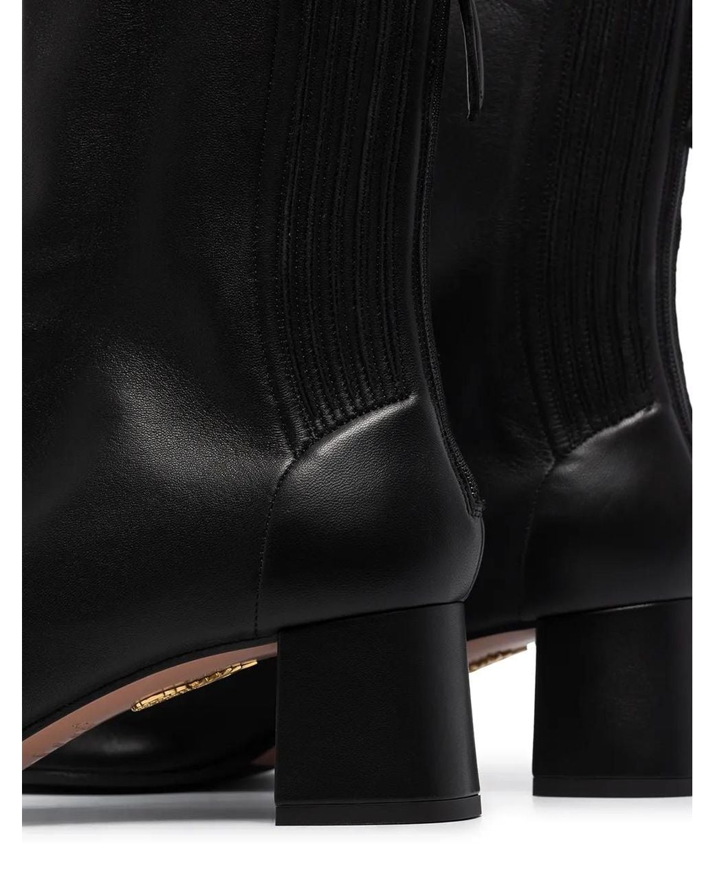Aquazzura Black Saint Honore Bootie 50Mm